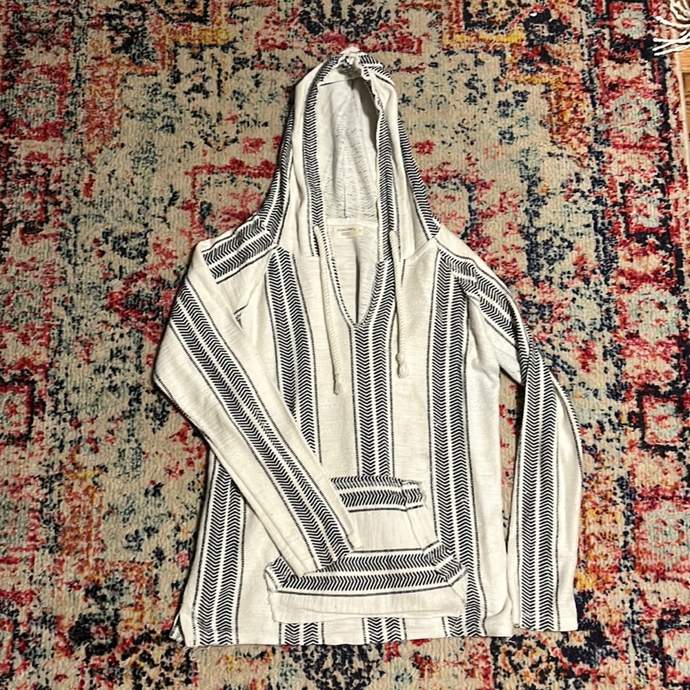 Ocean Drive V-neck drawstring hoodie
